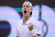 Denis Shapovalov of Canada reacts after winning the first set of the Men's Singles Finals match against <a href='https://www.sportskeeda.com/player/casper-ruud' target='_blank' rel='noopener noreferrer'>Casper Ruud</a> of Norway during the final day of the 2025 Dallas Open at The Ford Center at The Star on February 09, 2025 in Frisco, Texas. (Photo by Sam Hodde/Getty Images) - Source: Getty